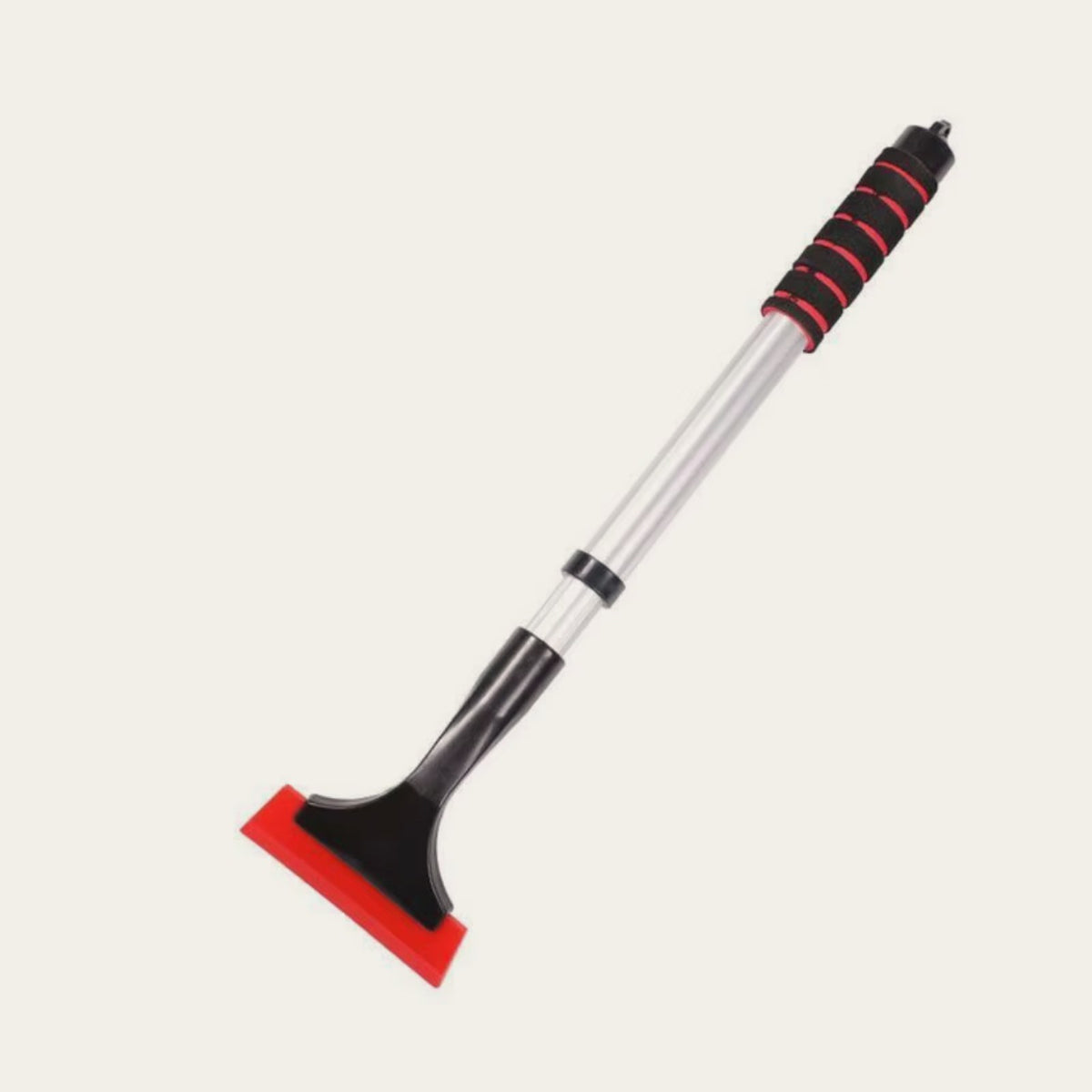Extendable ice scraper, red