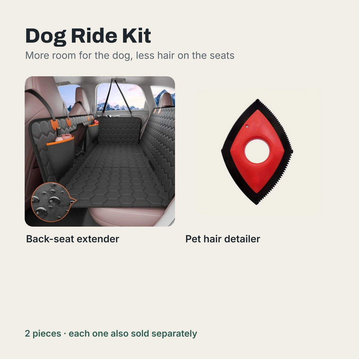 Dog Ride Kit contents