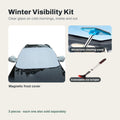 Winter Visibility Kit: frost cover, cleaning wand and ice scraper