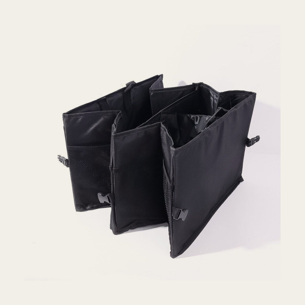 Trunk organizer with three compartments