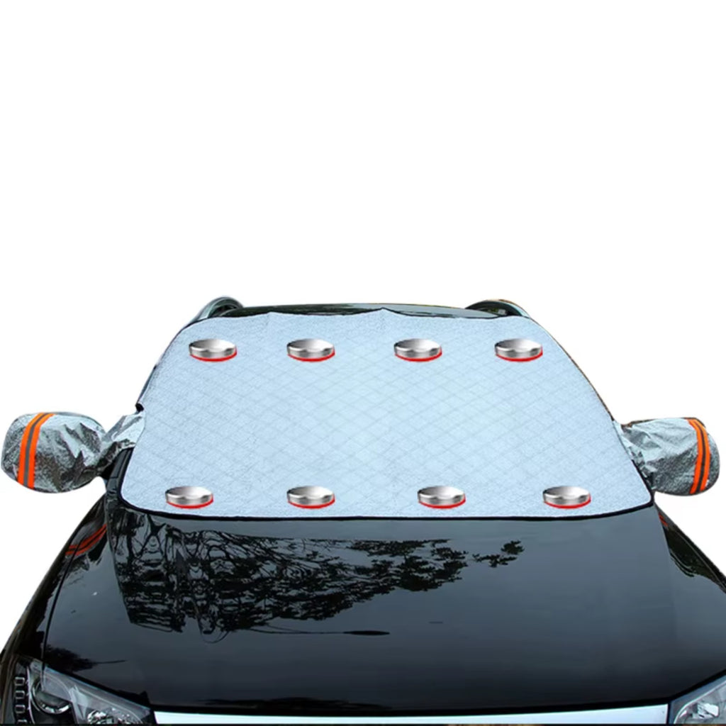 Frost cover with magnets along the edges